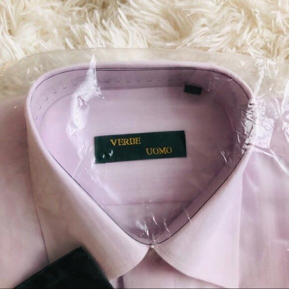 DRESS Shirt Long Sleeves With Pocket Size 15 - Picture 2 of 9